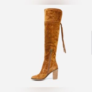 NWT Franco Sarto Elnora Boot | Size 9 in Cognac Suede